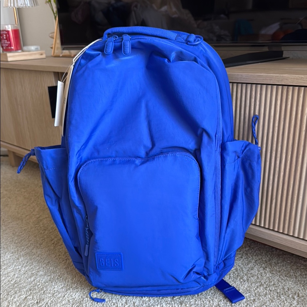 BEIS North to South Backpack in Cobalt Blue
